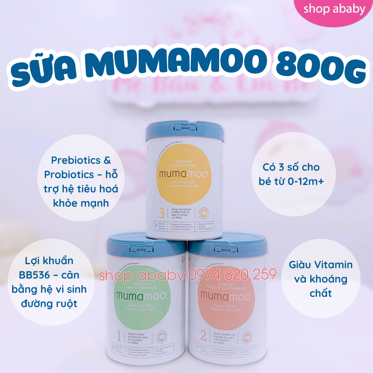 Sữa Mumamoo 800g
