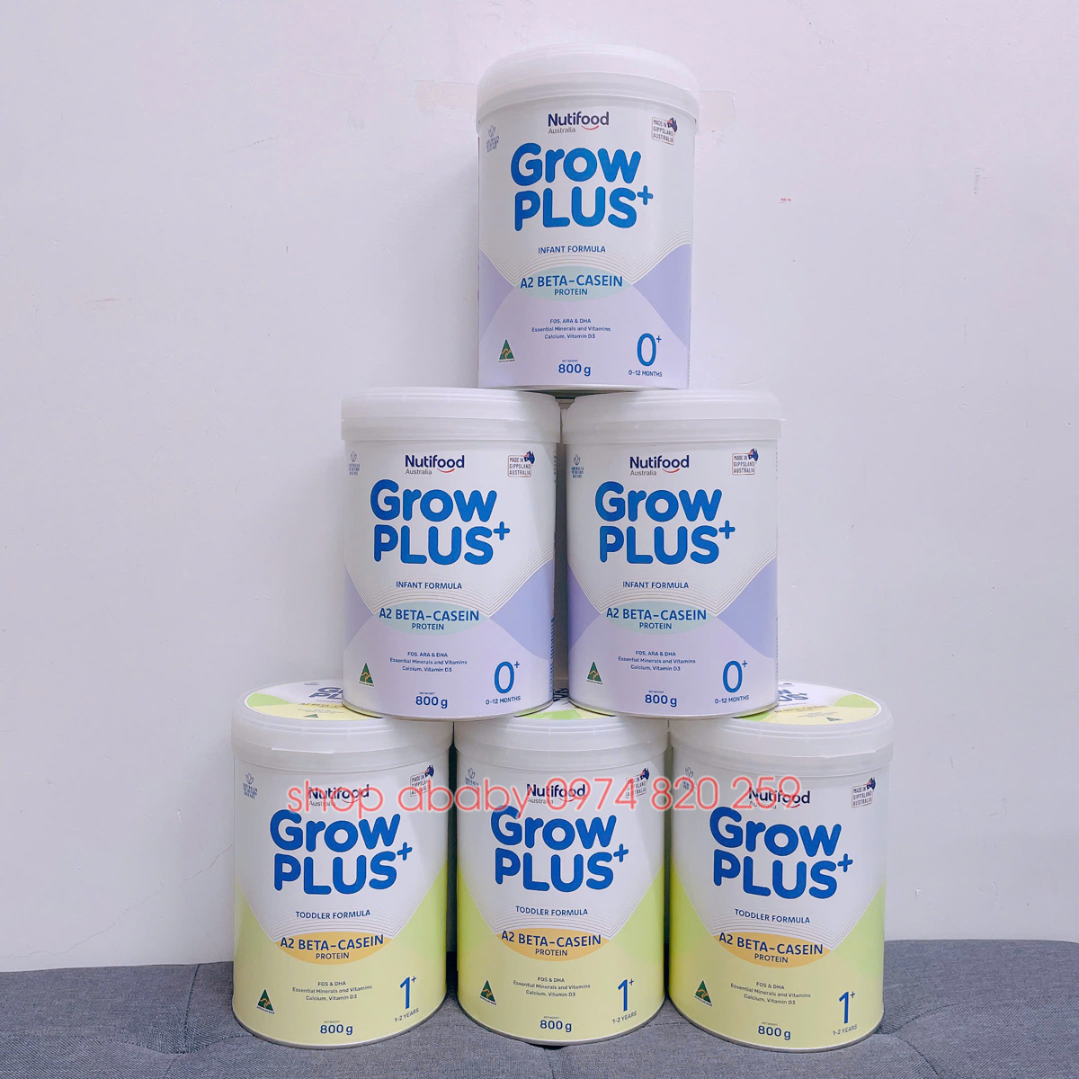 Sữa Nutifood GrowPLUS+ A2 beta casein 800g