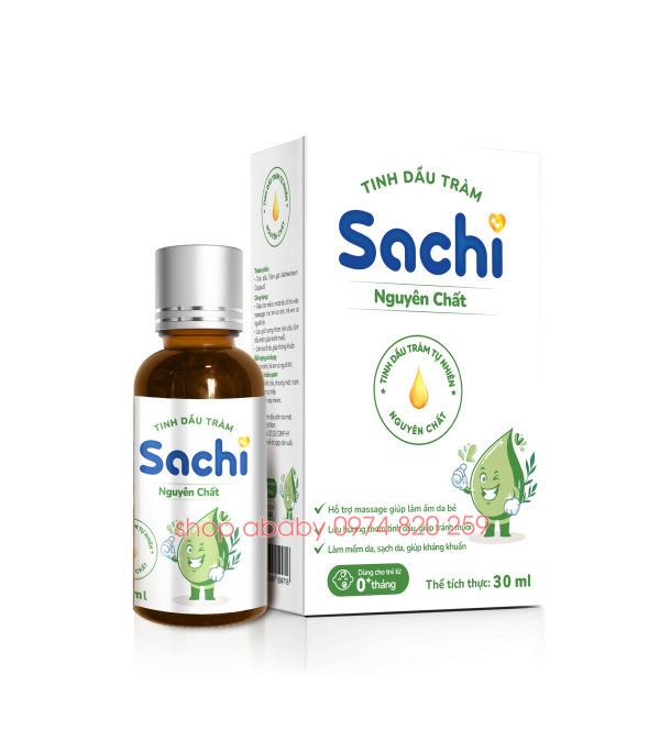 Tinh dầu tràm nguyên chất Sachi (0m+)