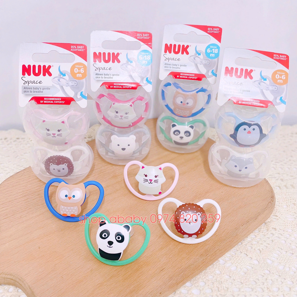 Ty giả silicon NUK Space NU318