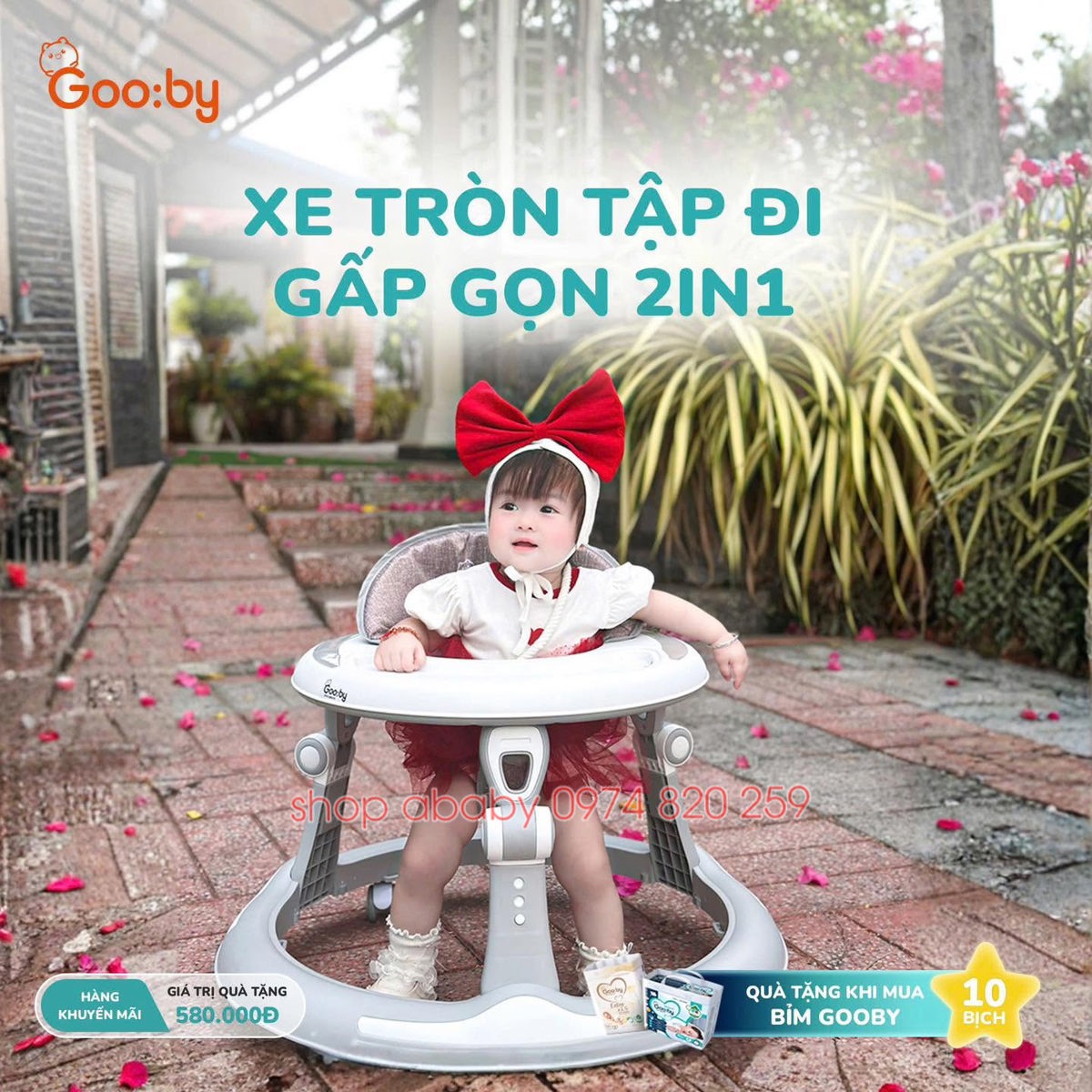 Xe tròn tập đi Gooby