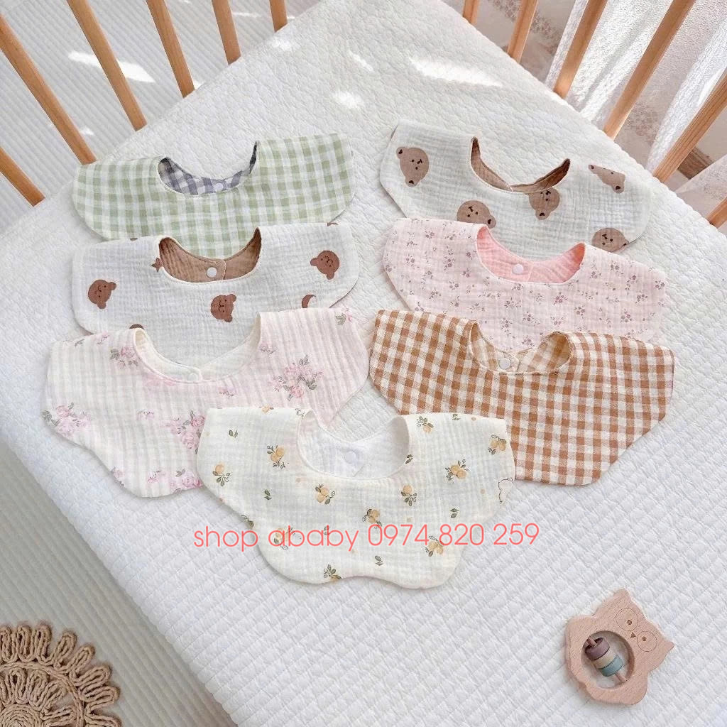 Yếm xô hoa Muslin XH53